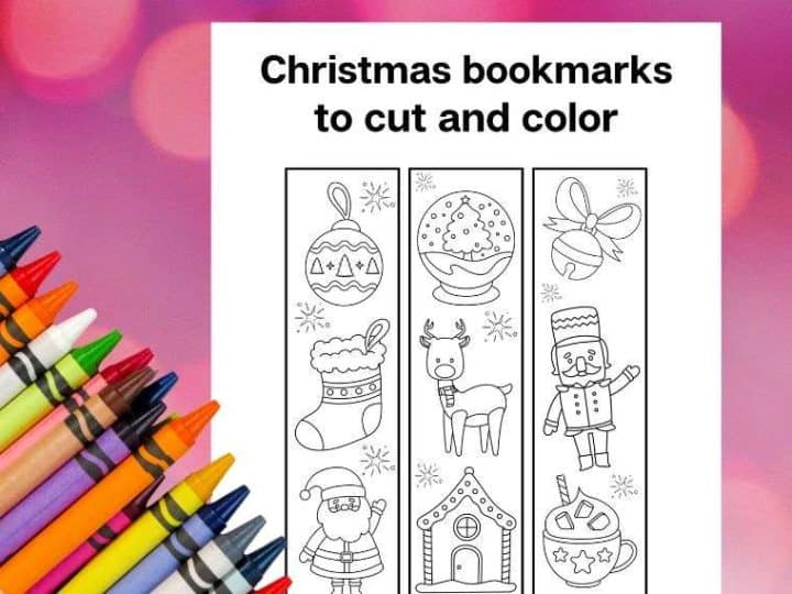 Easy Christmas Bookmark Ideas for Kids (Free Printables)