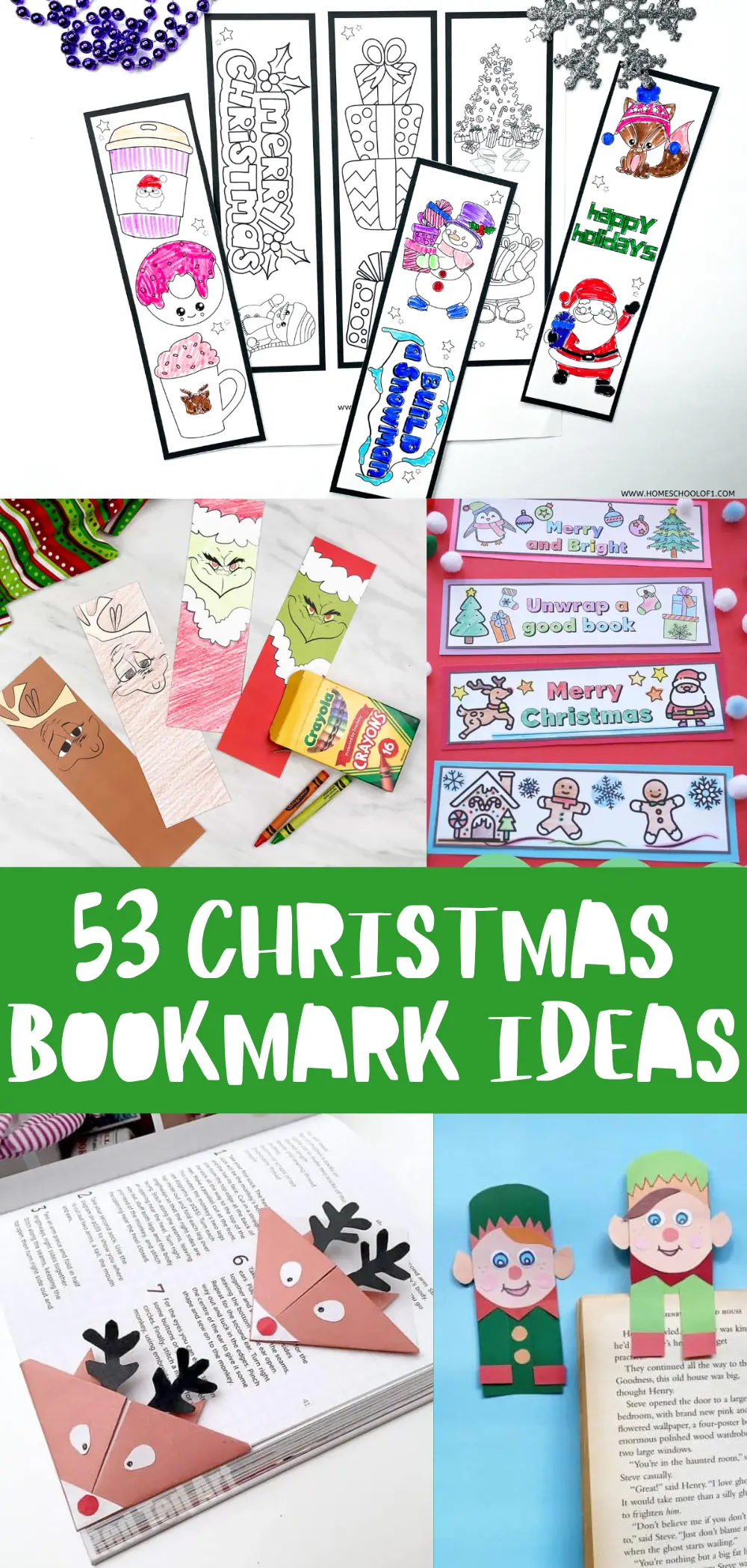 christmas bookmark ideas