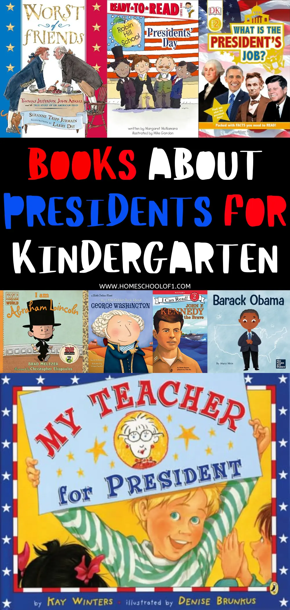 Books About Presidents for Kindergarten