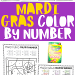 MARDI GRAS COLOR BY NUMBER