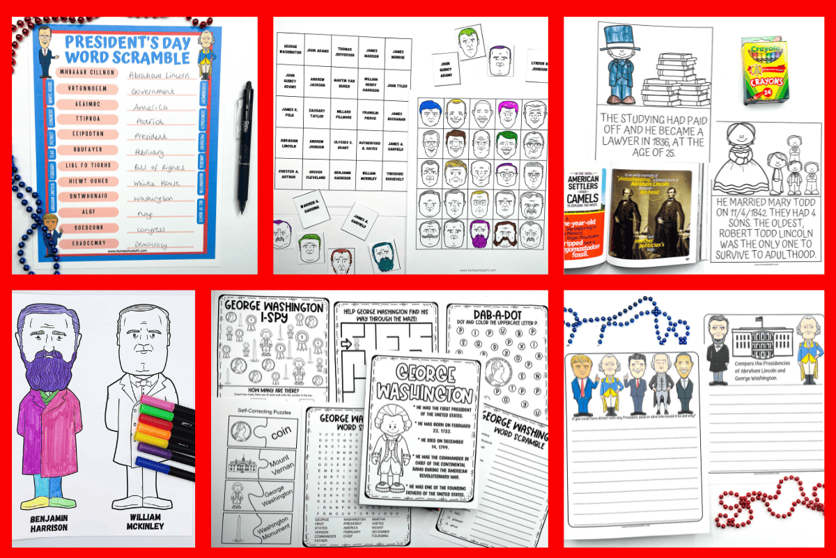 Presidents Day Printable Activities