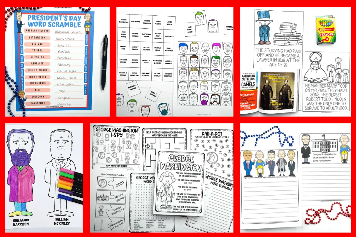 Presidents Day Printable Activities