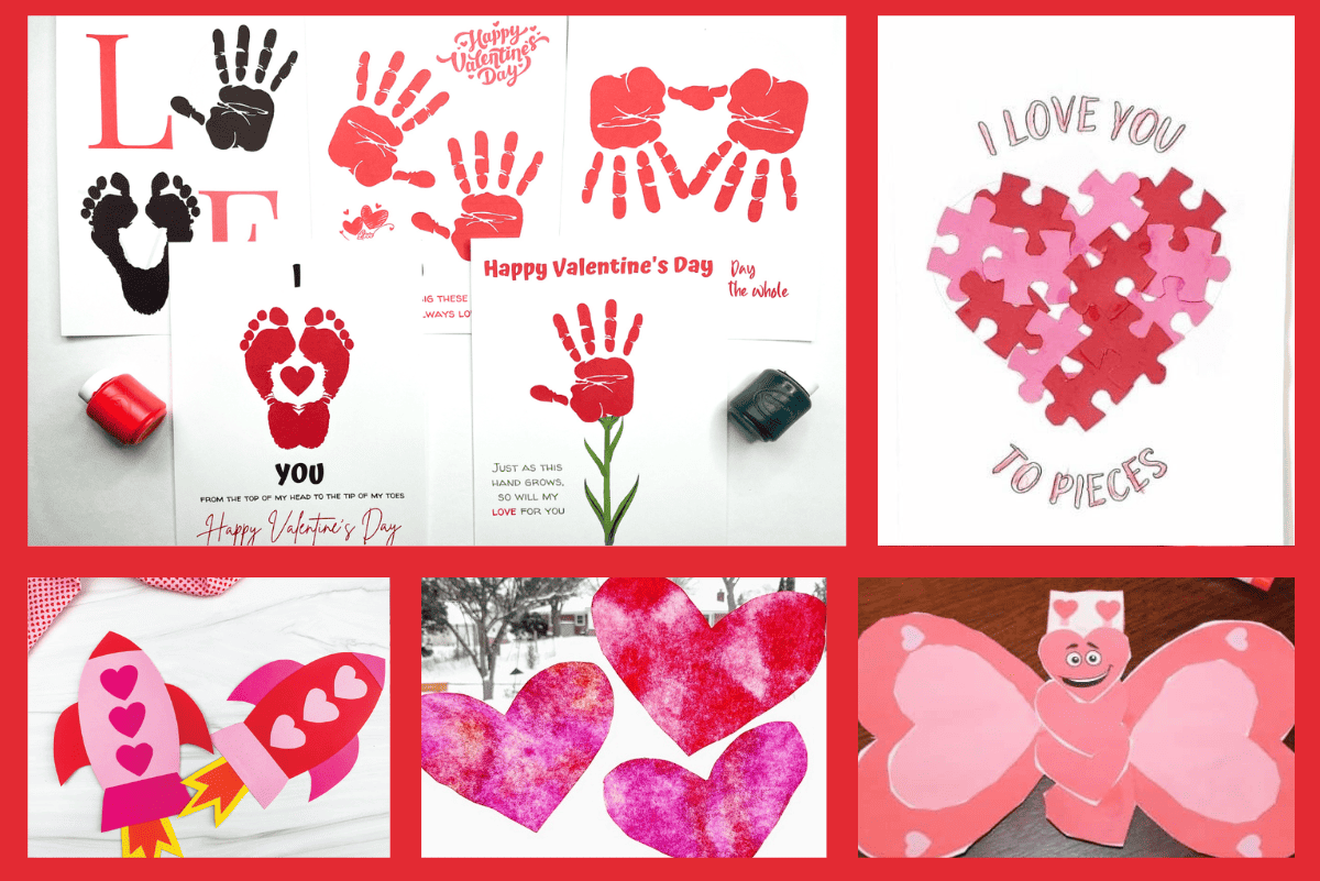 Printable Valentines Day crafts for preschoolers