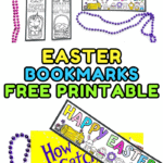 easter bookmarks to color