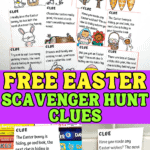 easter scavenger hunt clues