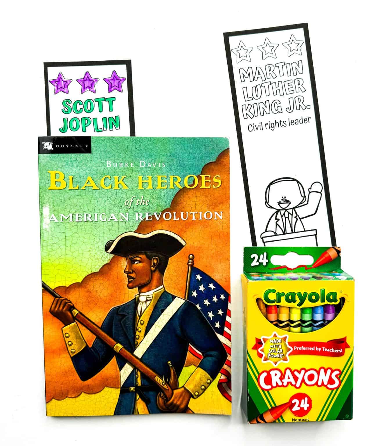 Free Printable Black History Bookmarks to Color