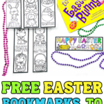 free printable easter bookmarks to color
