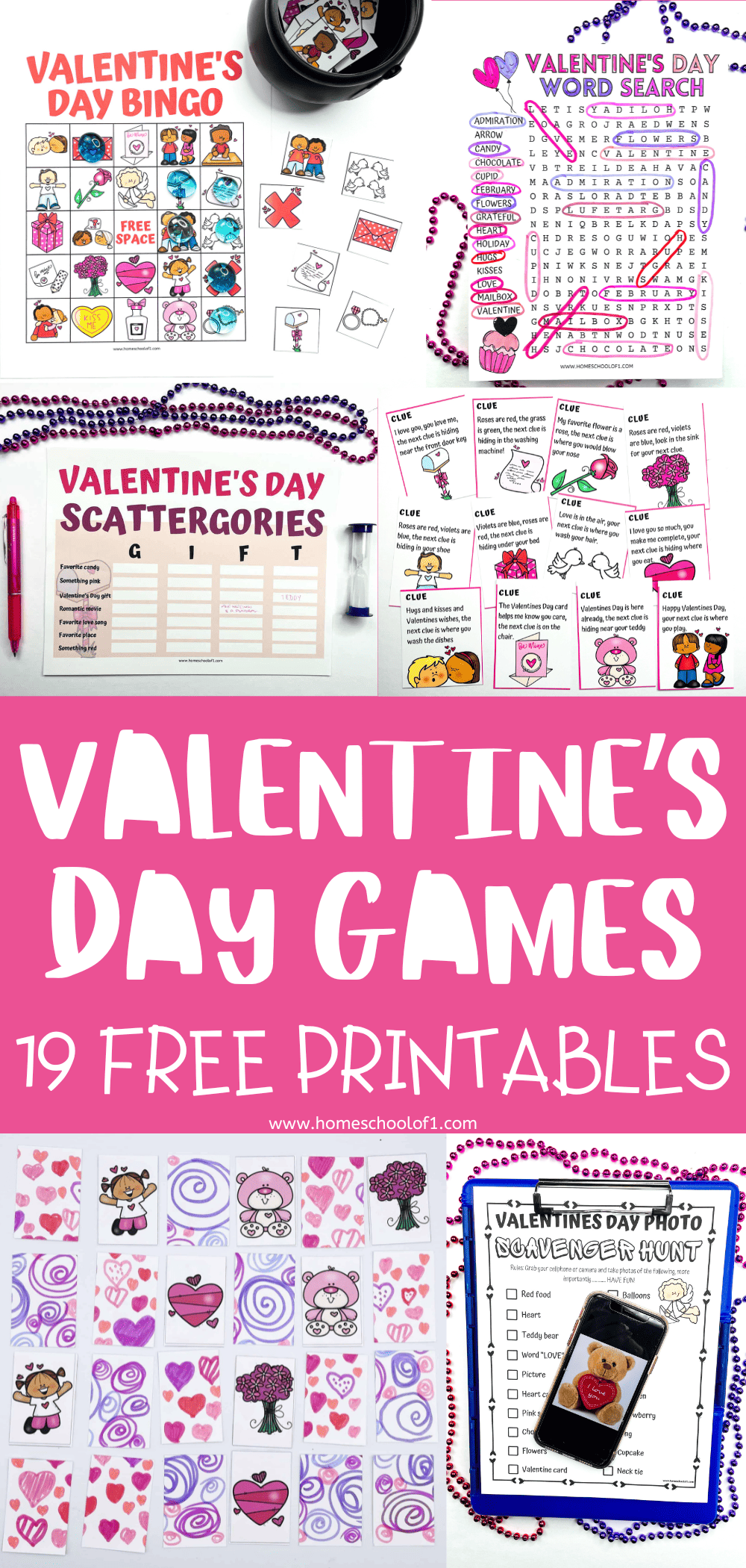 free printable valentine's games