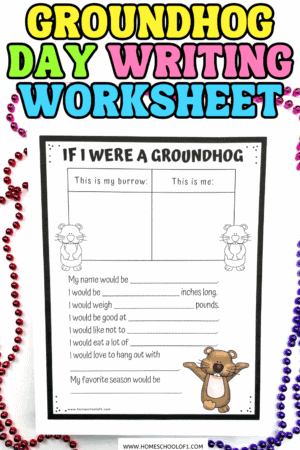 Groundhog Writing Groundhog Day Writing Worksheet (Free Printable Prompt for Kids)