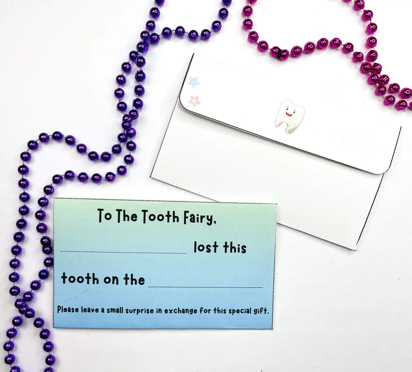 Free Printable Tooth Fairy Envelope Template