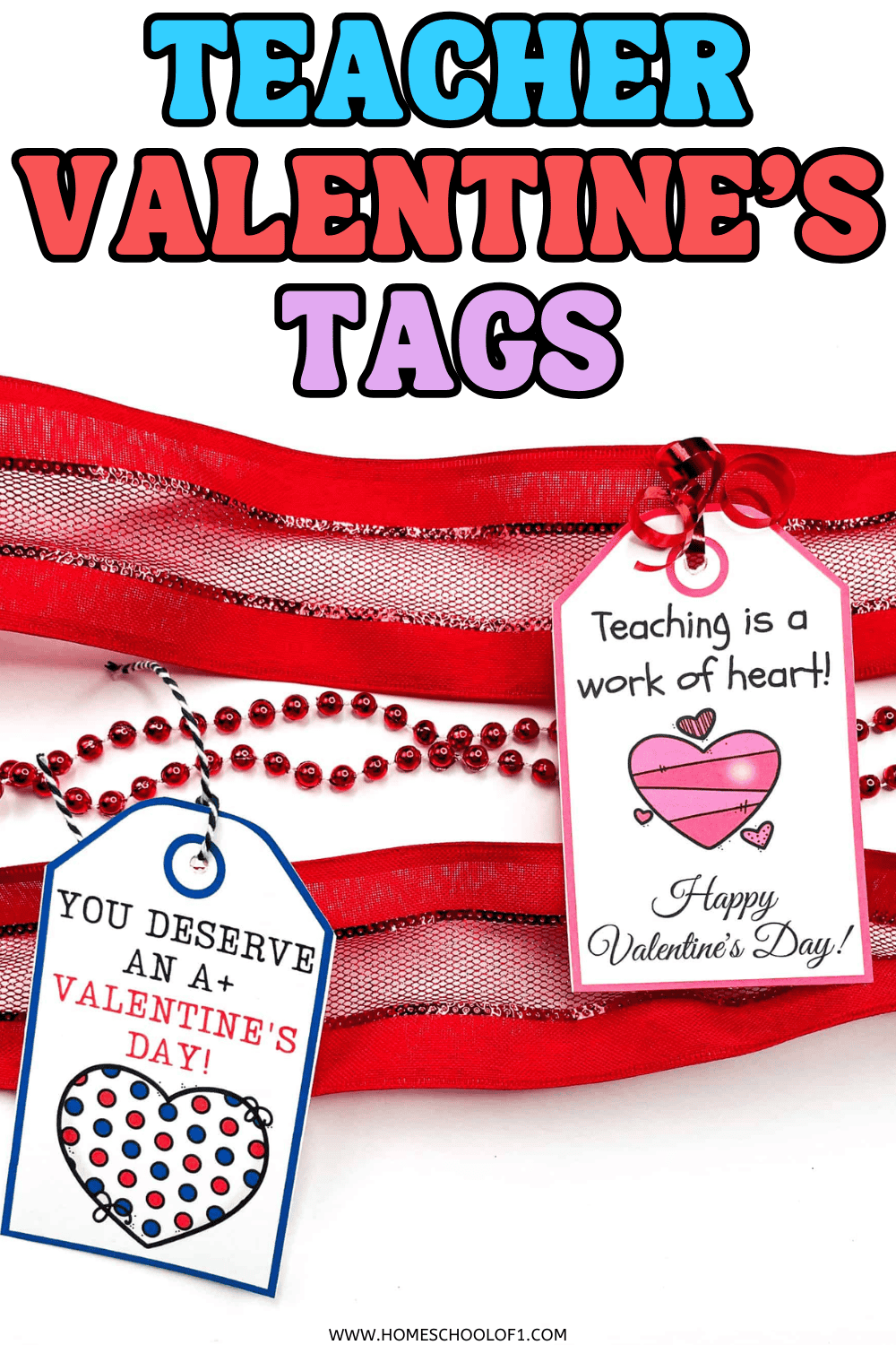 Free Printable Valentine Tags for Teachers