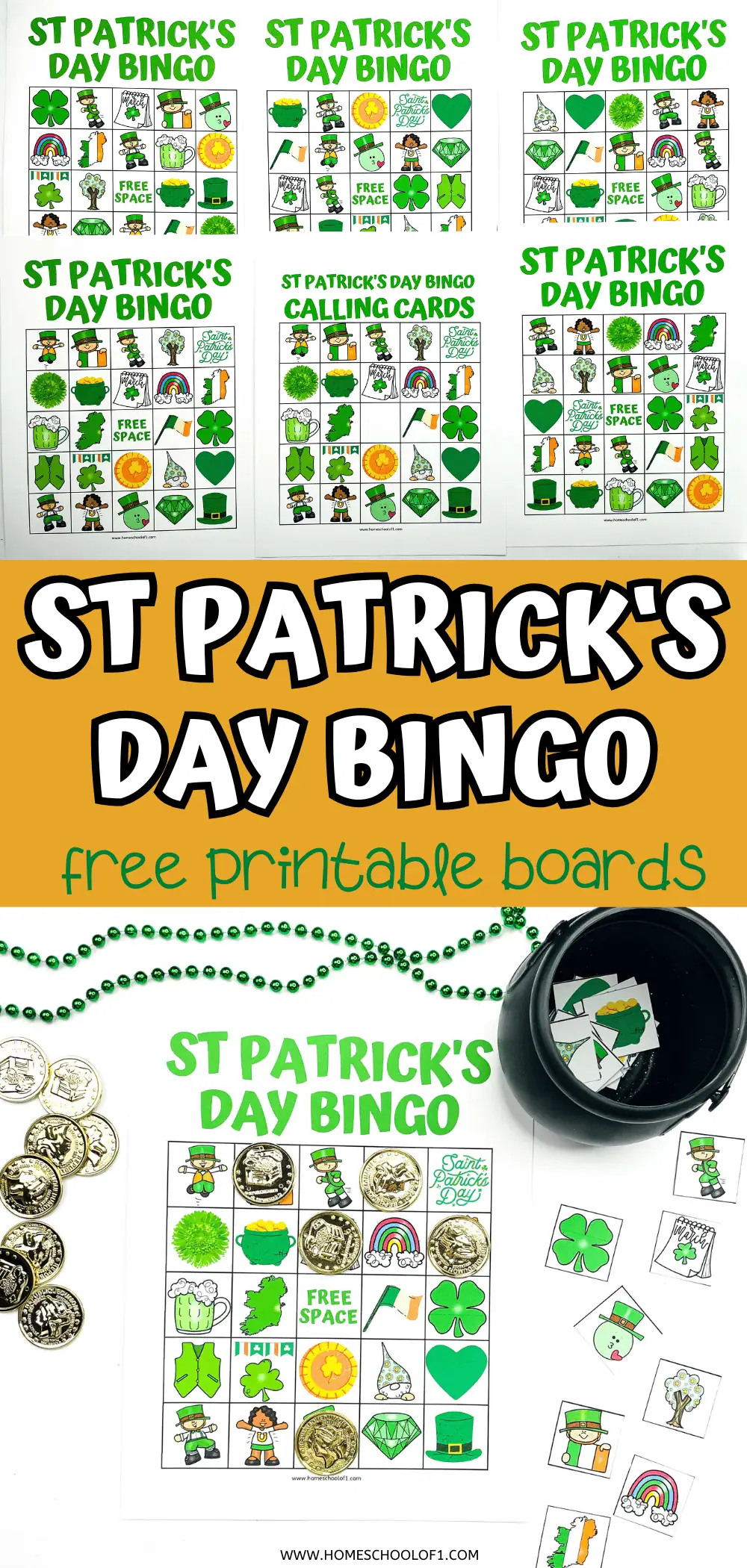 st patrick's day bingo boards