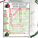 super bowl word search printable