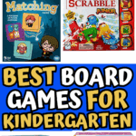 Fun and learning combined in these board games for kindergarten, featuring favorites like Clumsy Thief Junior and Yahtzee Jr.