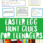 Easter egg hunt clues for teenager printable