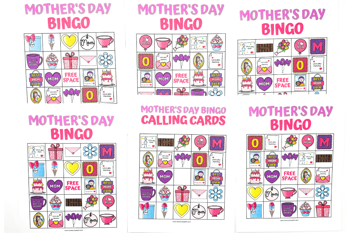 Mother's Day bingo free printable