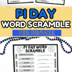 free pi day word scramble