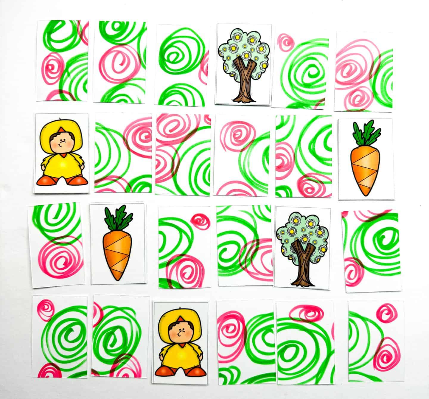 free spring memory game printable (2)