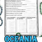 Free Oceania worksheets for kids with printable geography activities and answer keys