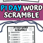 pi day word scramble