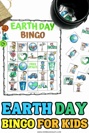 Free Earth Day Bingo Printable for Kids (5 Game Boards)