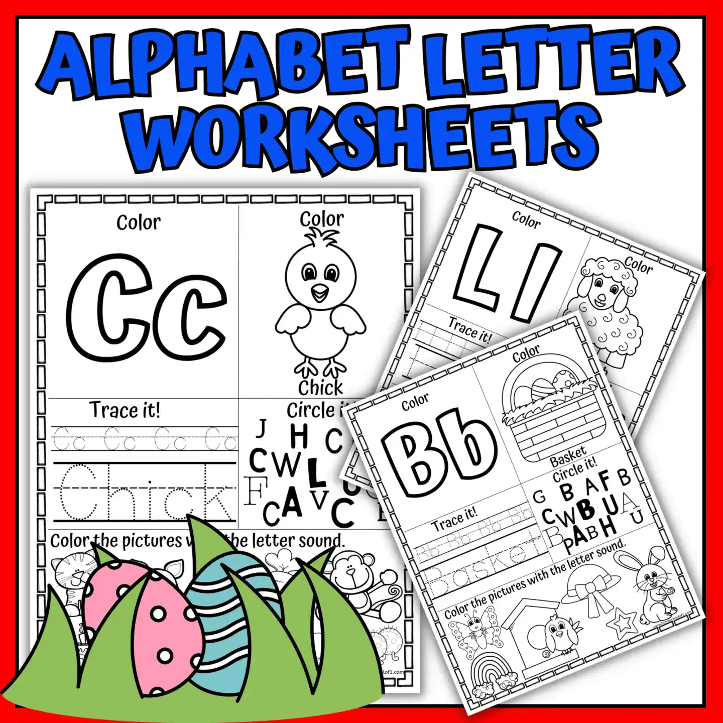easter alphabet worksheets