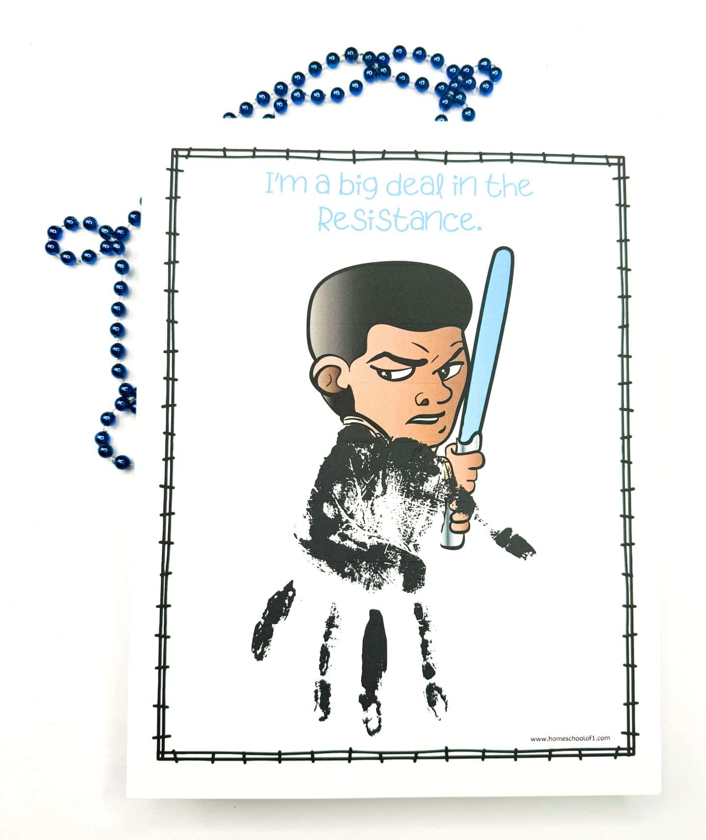 finn handprint art