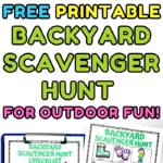 free backyard scavenger hunt printable