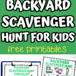 free backyard scavenger hunt printables