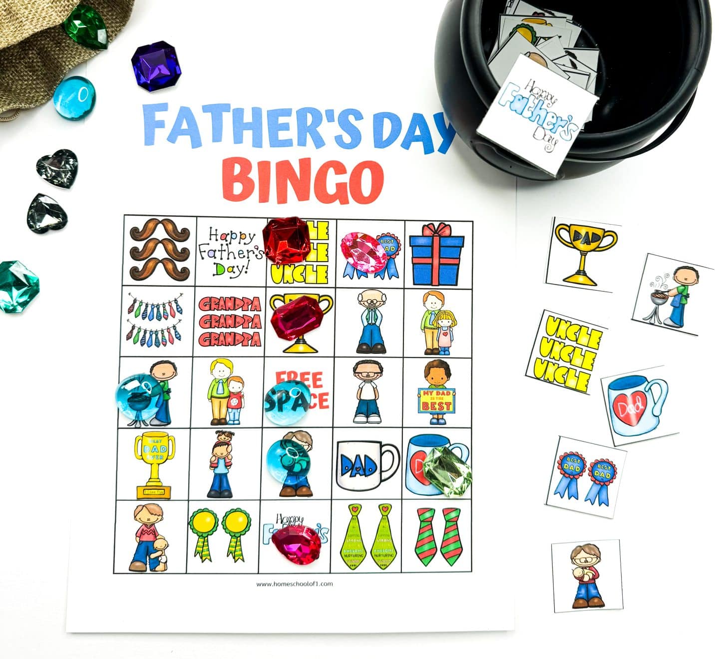 free fathers day bingo printable