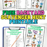 free printable backyard scavenger hunt