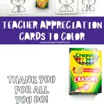 Free Printable Teacher Appreciation Cards to Color