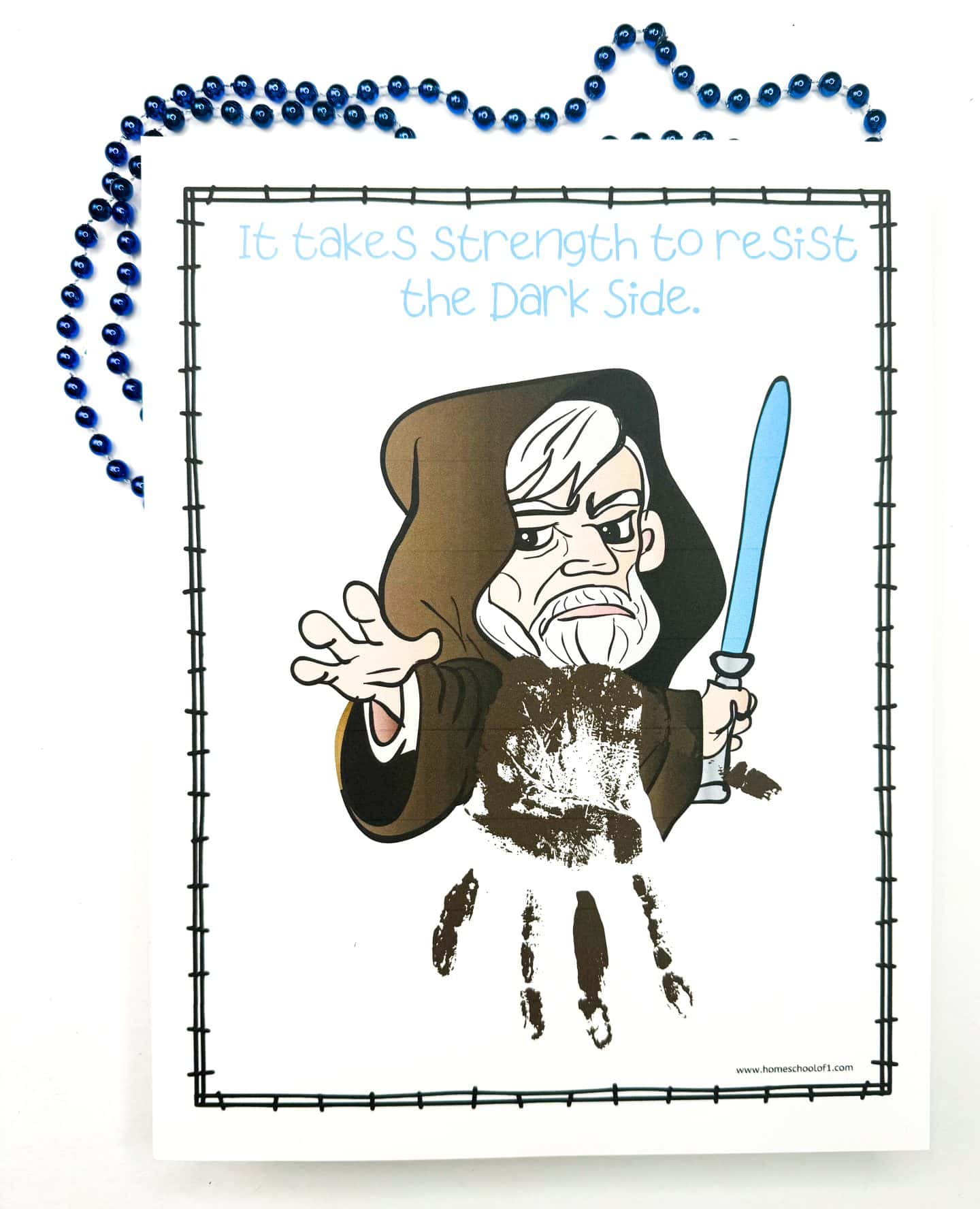 free star wars handprint templates