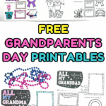 Grandparents Day printable pack featuring free coloring pages, question worksheets, and creative activities for Grandma and Grandpa.