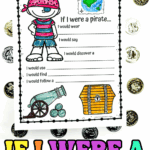 If I were a pirate writing prompt for kids with colorful illustrations. Fun printable activity for creative storytelling.