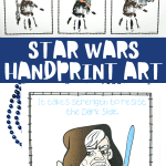 star wars handprint craft