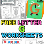 Free printable letter G worksheets for preschoolers with tracing pages, coloring sheets, and ghost-themed activities