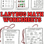 free ladybug math worksheet