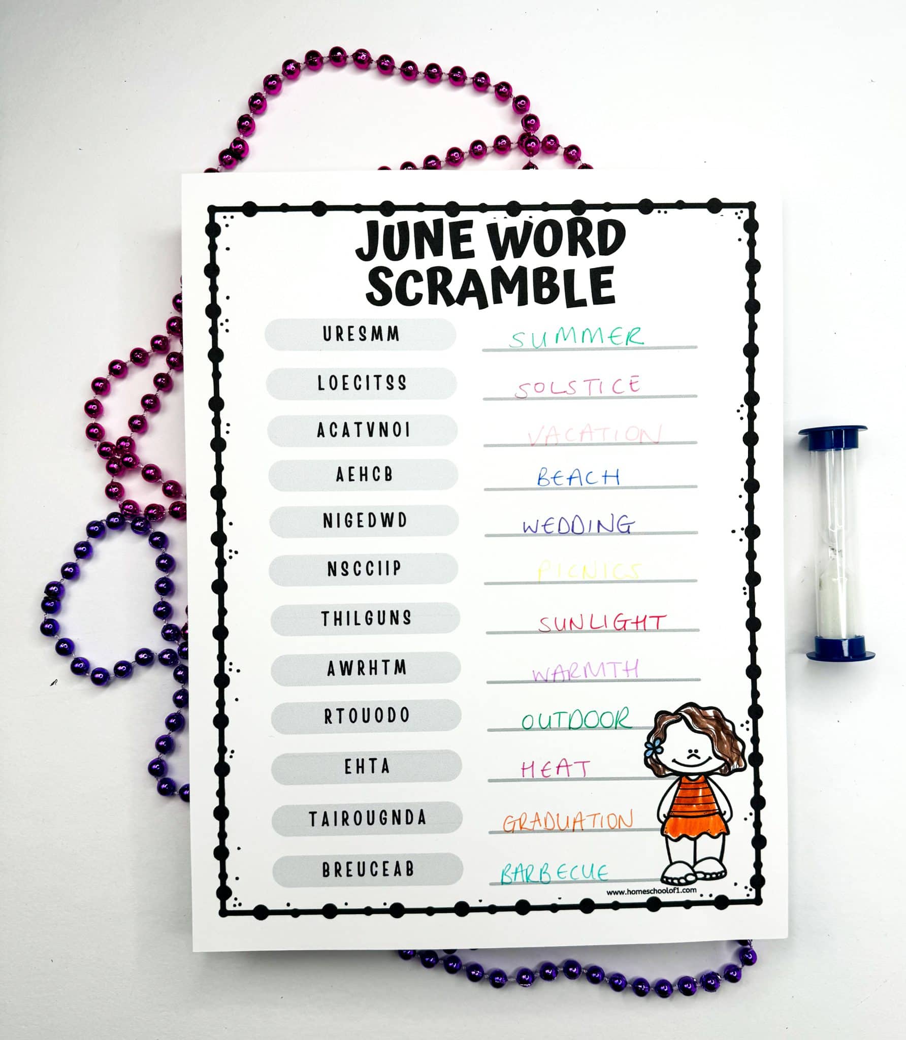 45+ Free June Printables for Kids
