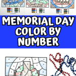 memorial day color by number