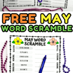 free may word scramble printable