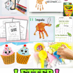 Hands-on letter I activities for preschool with worksheets, crafts, coloring, and sensory bins focused on the letter I.