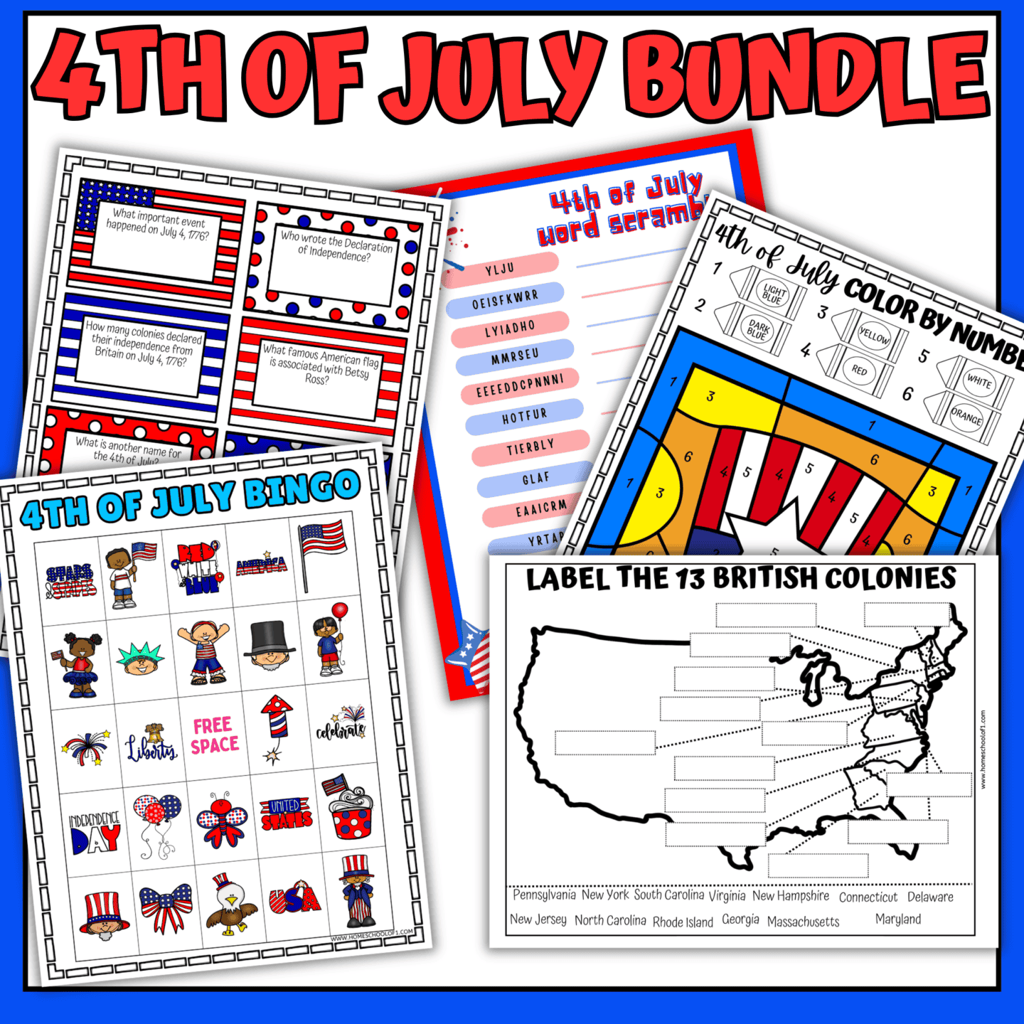4th of July Activities Bundle