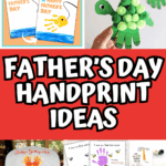 Fun Father’s Day handprint projects featuring DIY cards, baby keepsakes, and colorful art activities kids can personalize for Dad.