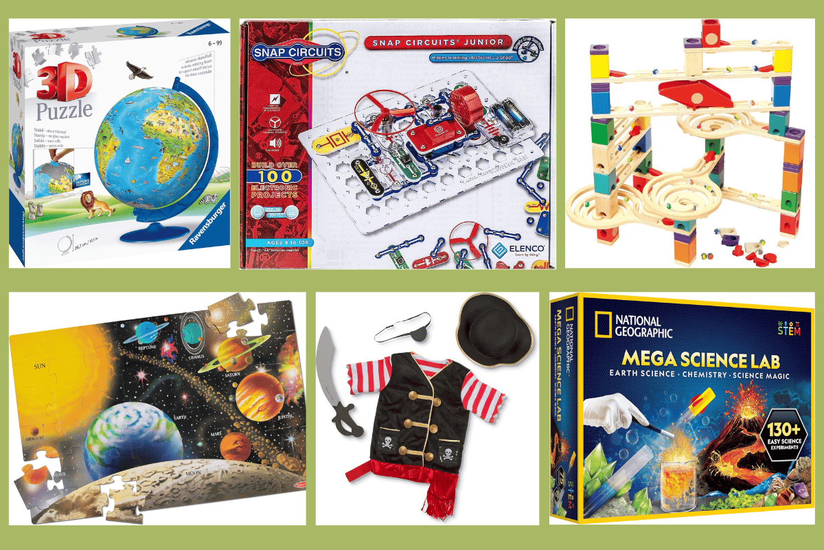 Collage of the Best Educational Toys For 8 Year Olds