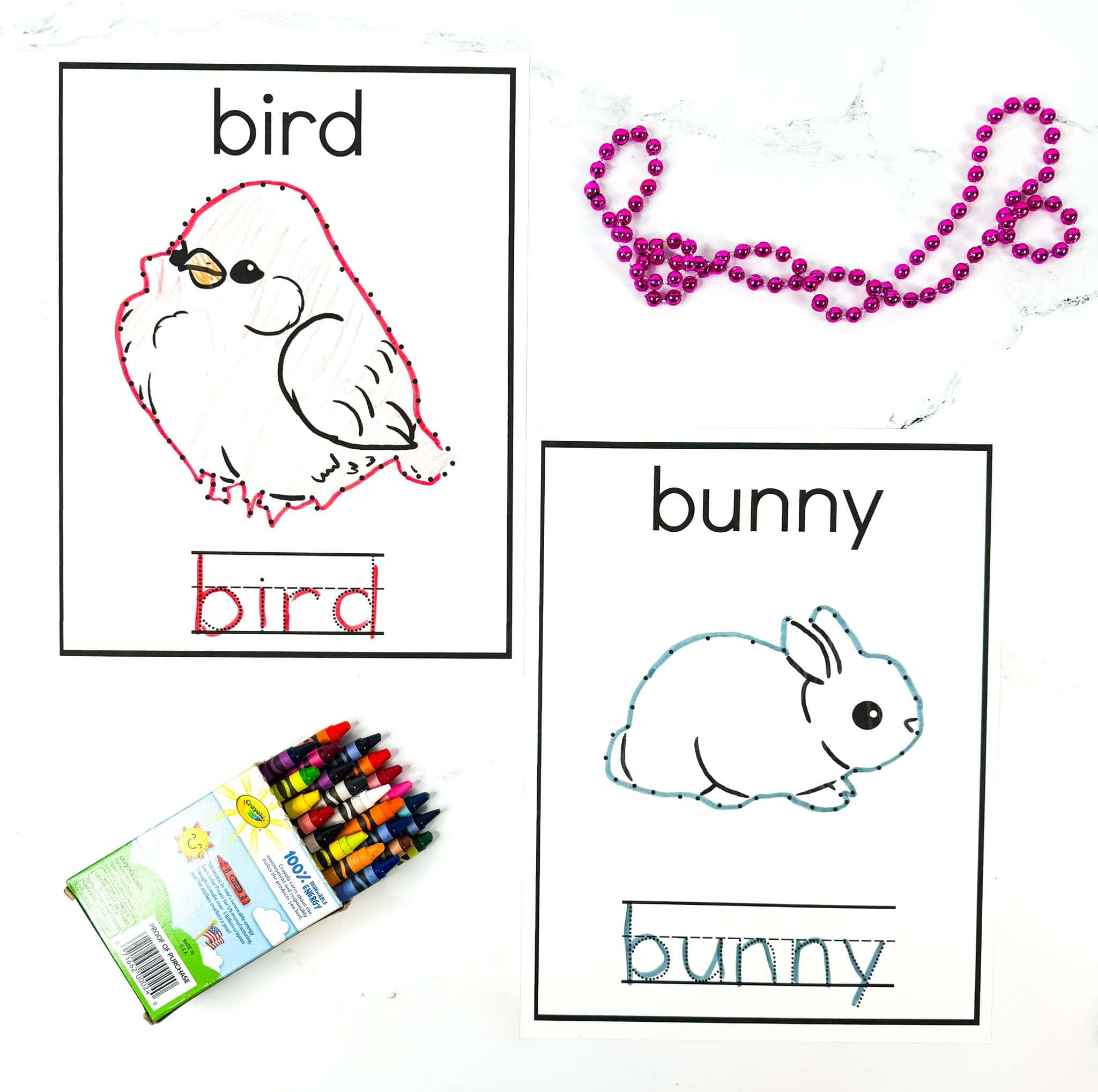 Free tracing practice for little learners.