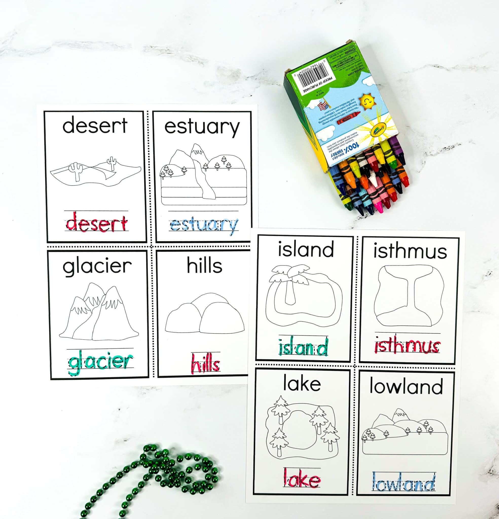 Printable Landforms Pdf Free Landforms Worksheets for Kindergarten to 2nd Grade