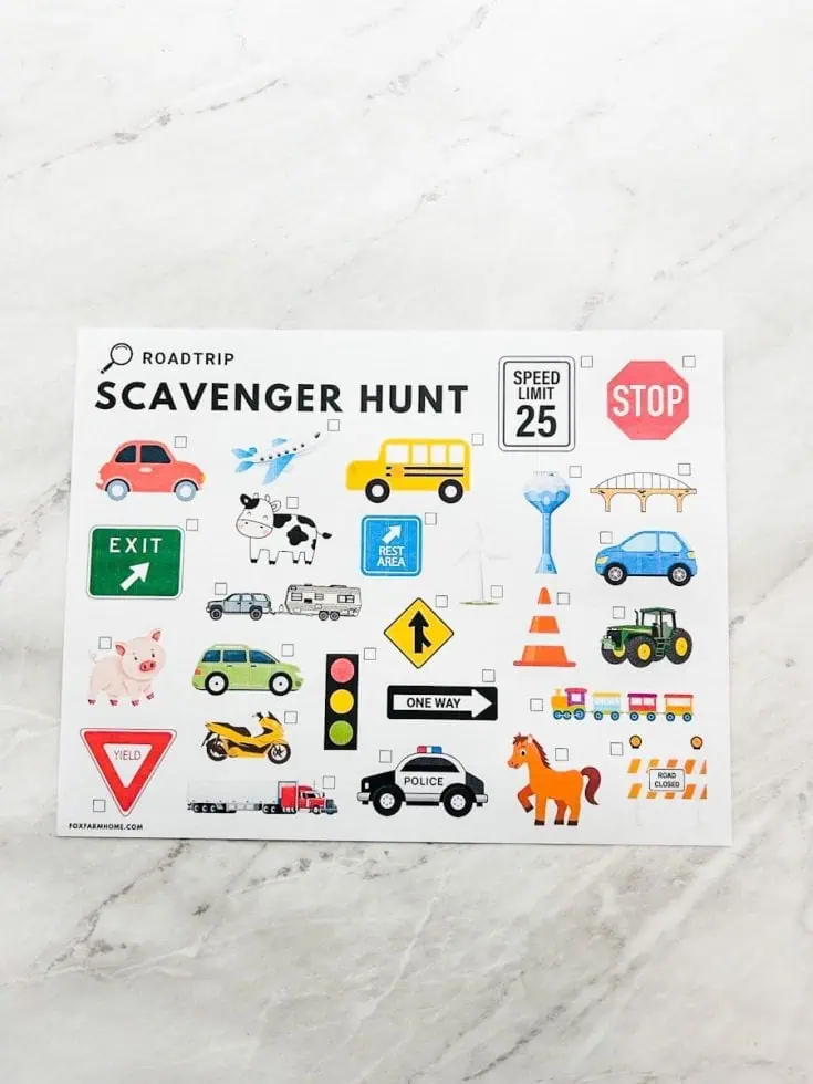 19 Free Printable Road Trip Games