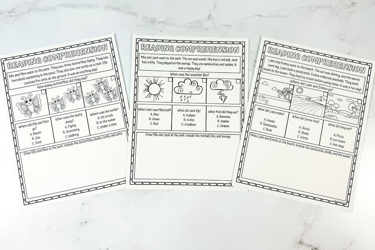 Free Summer Reading Worksheets for Early Learners