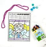 Science Color By Number Worksheets (9 Free Coloring Pages)